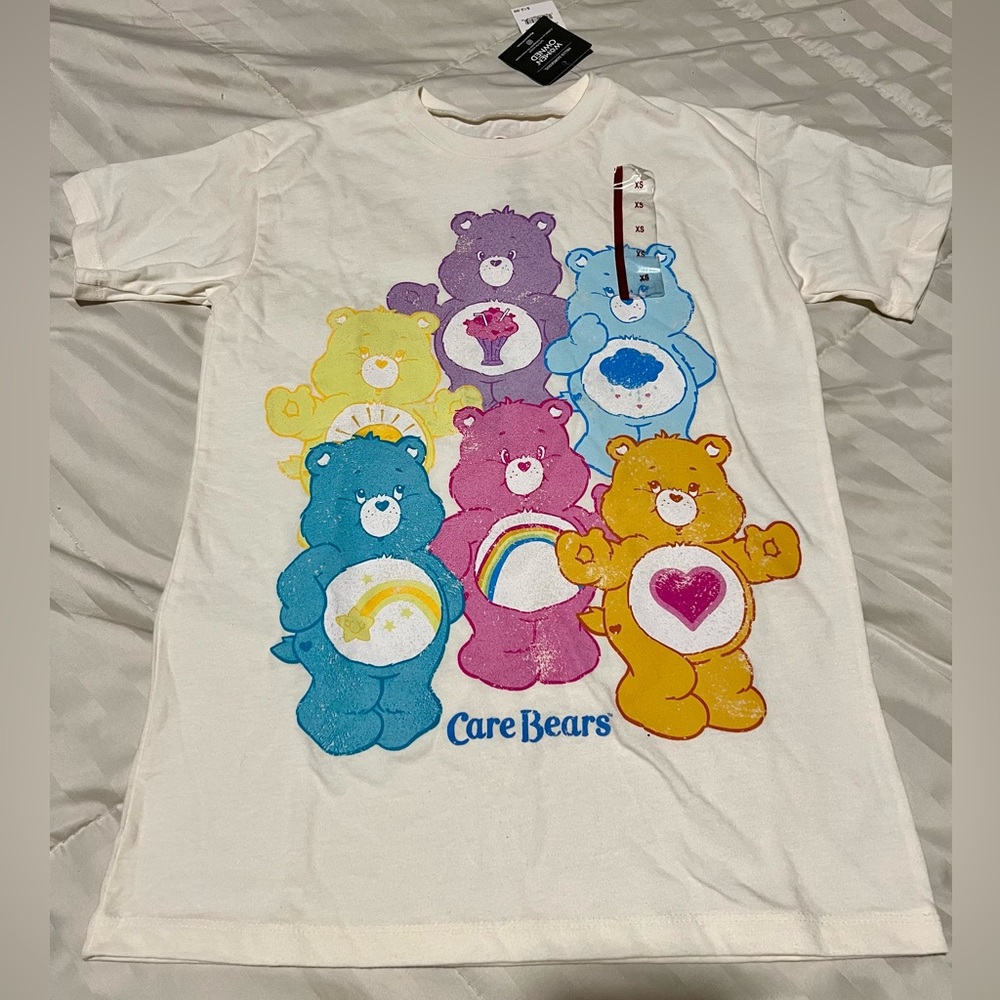 Care bear graphics T-shirt 80s retro cartoon